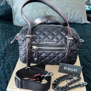 MZ Wallace Small Crosby Barrel NWT Black